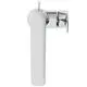 Chrome-finish Wasserhahn von Ideal Standard mit schwenkbarem Auslauf und runder Steuerung. Der Auslauf ist 140 mm lang.